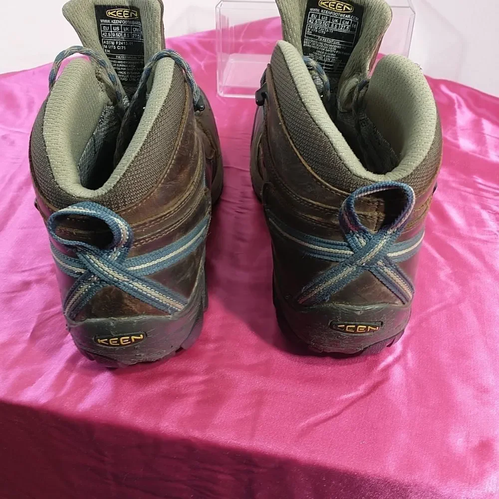 Keen Detroit Mid Boot Steel Toe Men's Size 9.5 D 1007004D . Condition is Pre-own
